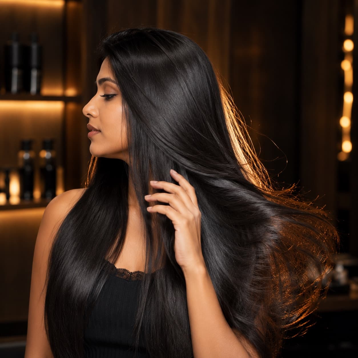 Nanoplastia hair smoothening result at Pareez Salon Jadavpur