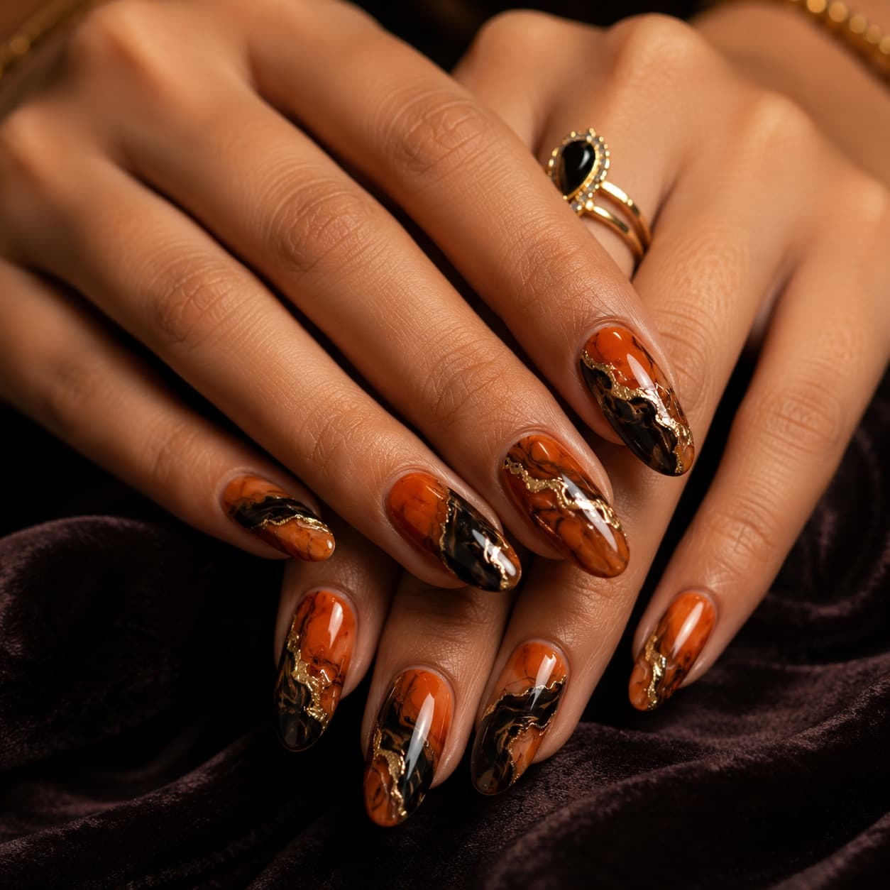 Gel nail art design at Pareez Salon Kolkata